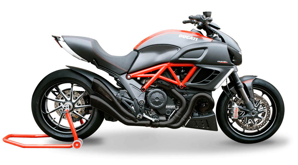 HP Corse Dual Hydroform Slip-On Exhaust for Ducati Diavel 1260 - My Superbike Store