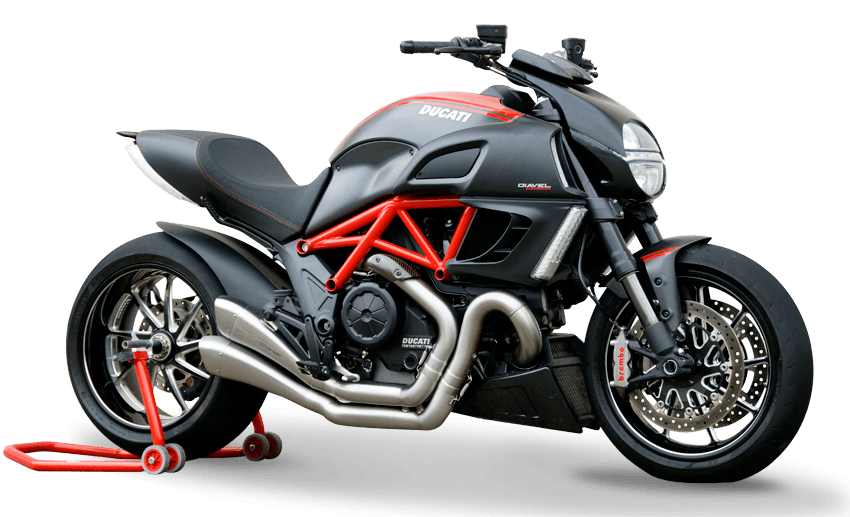 HP Corse Dual Hydroform Race Slip-On Exhaust for Ducati Diavel 1260 - My Superbike Store