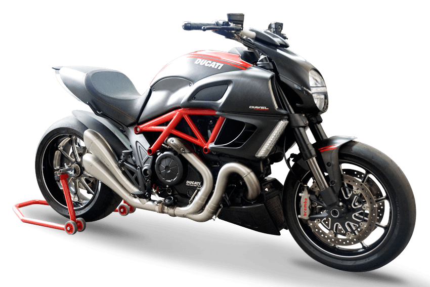 HP Corse Dual Hydroform Slip-On Exhaust for Ducati Diavel 1260 - My Superbike Store