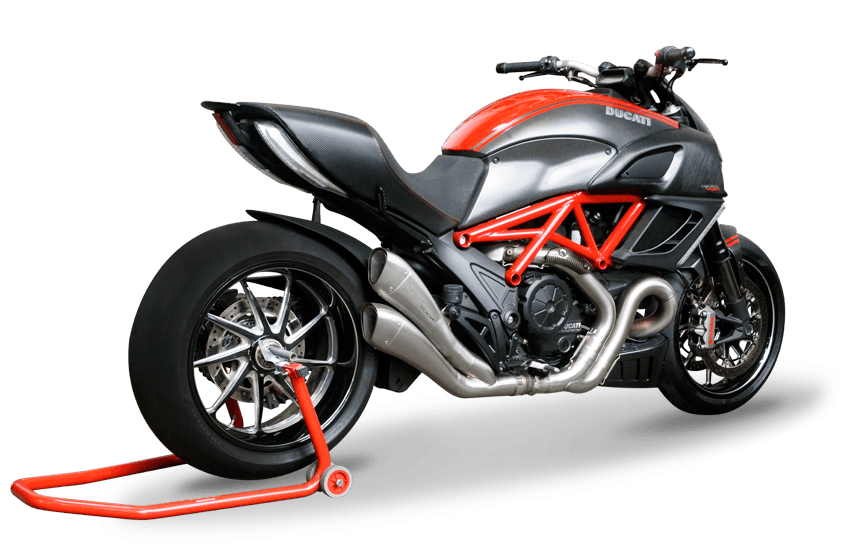 HP Corse Dual Hydroform Slip-On Exhaust for Ducati Diavel 1260 - My Superbike Store