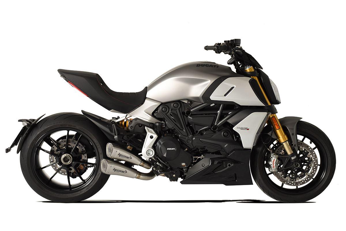 HP Corse Dual Hydroform Short R Slip-On Exhaust For Ducati Diavel 1260 - My Superbike Store