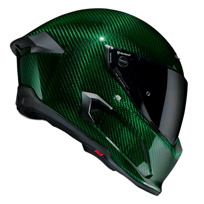 Ruroc Atlas 4.0 Carbon Helmet - Emerald Carbon - My Superbike Store