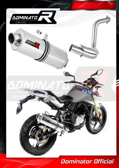 Dominator Oval Slip-On Exhaust for BMW G 310 GS 2016-22 - My Superbike Store