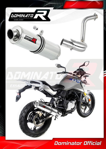 Dominator Round Slip-On Exhaust for BMW G 310 GS 2016-22 - My Superbike Store