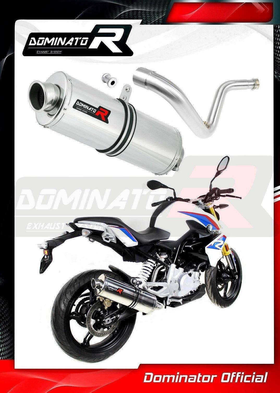 Dominator Oval Slip-On Exhaust for BMW G 310 R 2016-22 - My Superbike Store