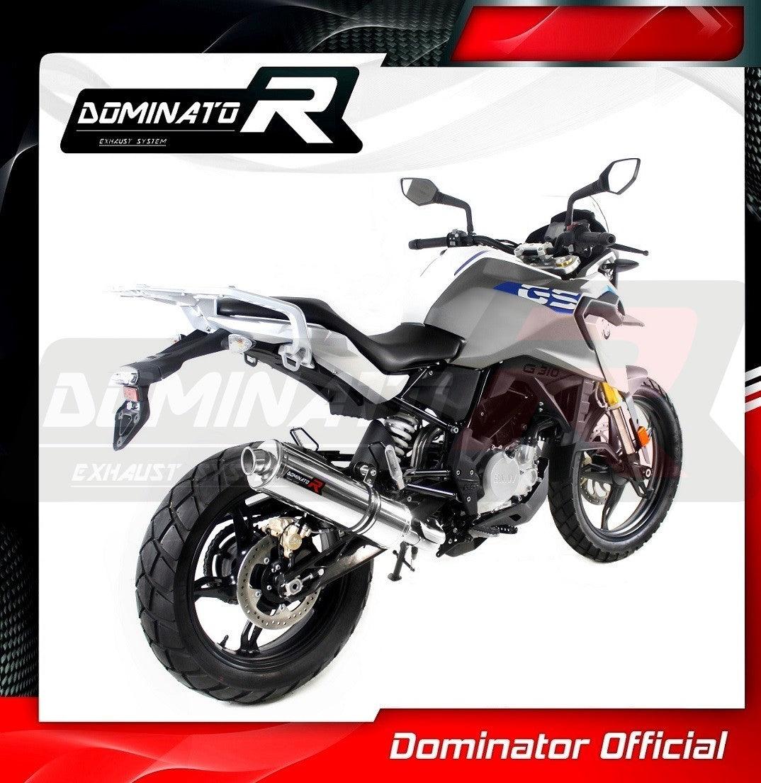 Dominator Round Slip-On Exhaust for BMW G 310 GS 2016-22 - My Superbike Store