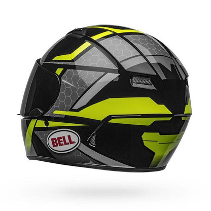 Bell Qualifier Flare Gloss Black/Hi-Viz Helmet - My Superbike Store