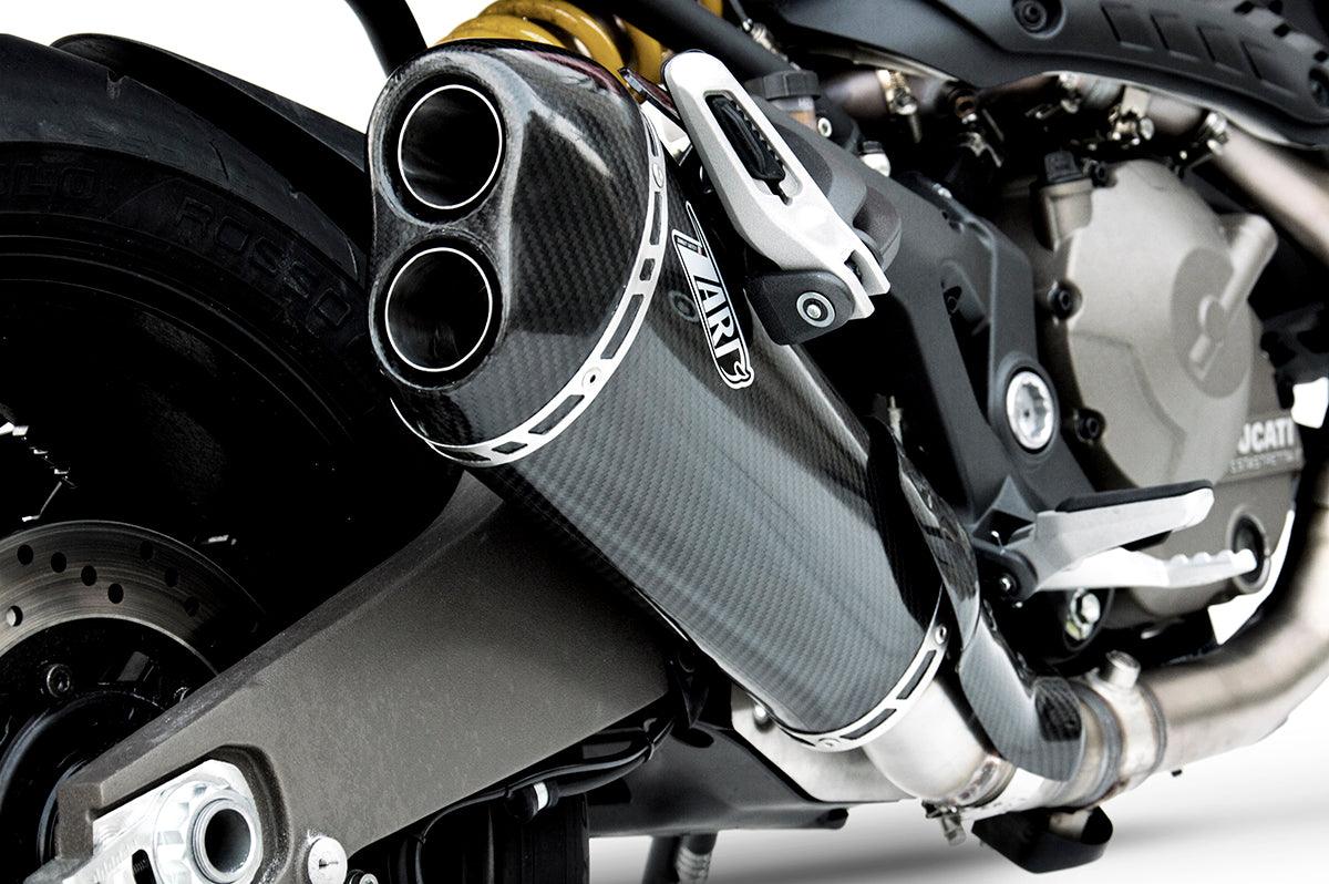 Zard Carbon Slip-on Exhaust for Ducati Monster 821 - My Superbike Store