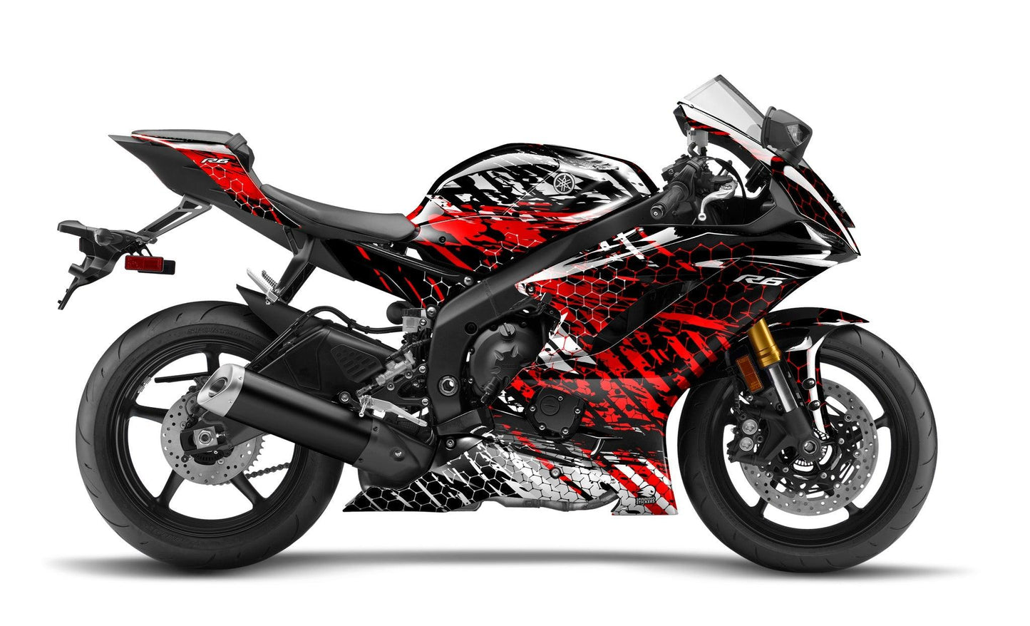 Spinning Stickers Riot Graphics Kit For Yamaha YZF-R6 2017-21 - My Superbike Store