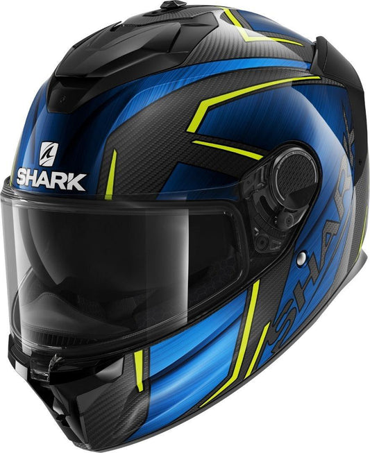 Shark Spartan GT Carbon Kromium Helmet - Black/Blue - My Superbike Store