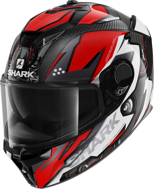 Shark Spartan GT Carbon Urikan Helmet - Red/White - My Superbike Store