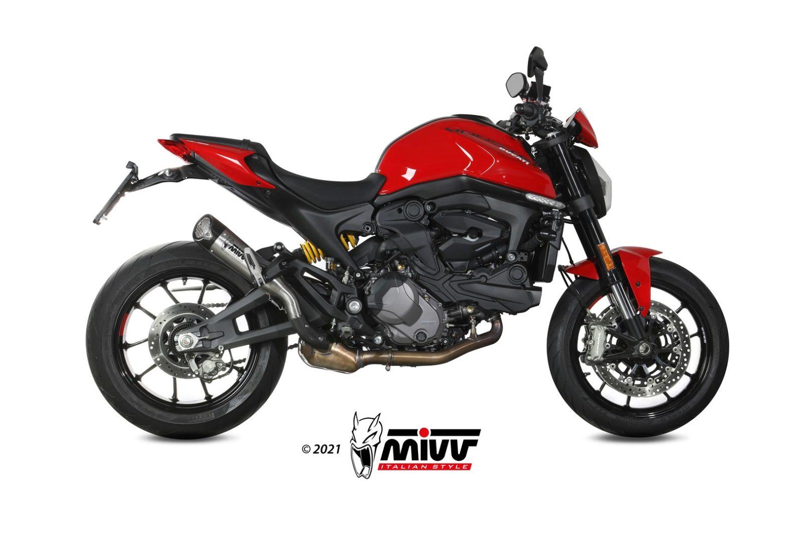 Mivv X-M5 Slip-On Exhaust for Ducati Monster 937 2021-22 - My Superbike Store