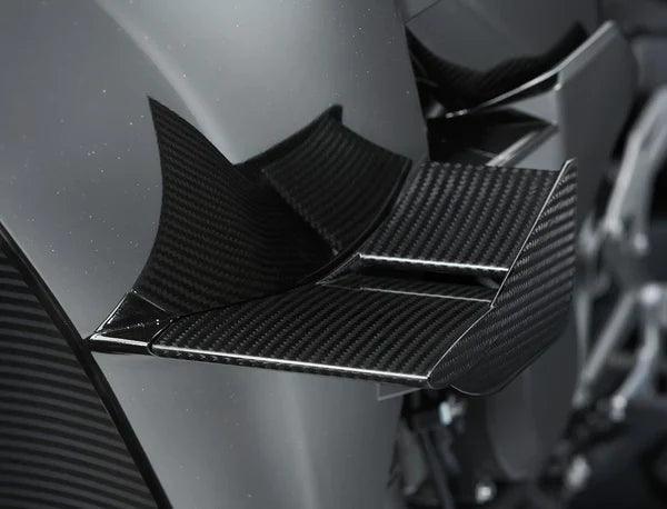 RPM Carbon Fiber Lower Winglets for Kawasaki Ninja H2 2015-22 - My Superbike Store