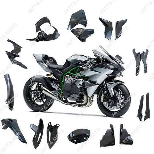 Carbon Fiber Fairing Kit Full Set for Kawasaki Ninja H2 2015-22 - My Superbike Store