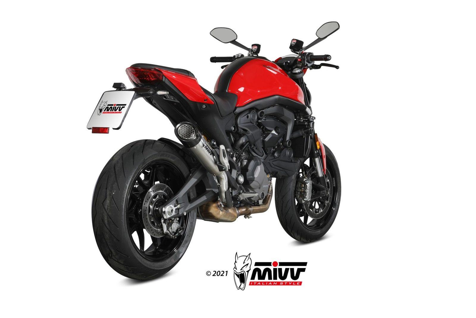 Mivv X-M5 Slip-On Exhaust for Ducati Monster 937 2021-22 - My Superbike Store