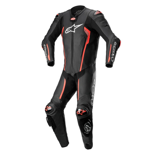 Alpinestars Missile V2 One Piece Leather Suit - Black/Red Fluo - My Superbike Store