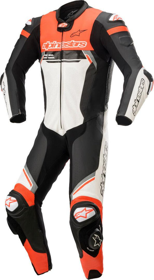 Alpinestars Missile V2 Ignition One Piece Leather Suit - Black/White/Red - My Superbike Store