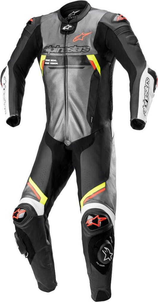 Alpinestars Missile V2 Ignition One Piece Leather Suit - Gray/Black - My Superbike Store