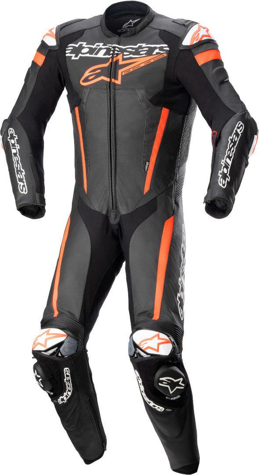 Alpinestars GP Ignition One Piece Leather Suit - Black/Gray/Red - My Superbike Store