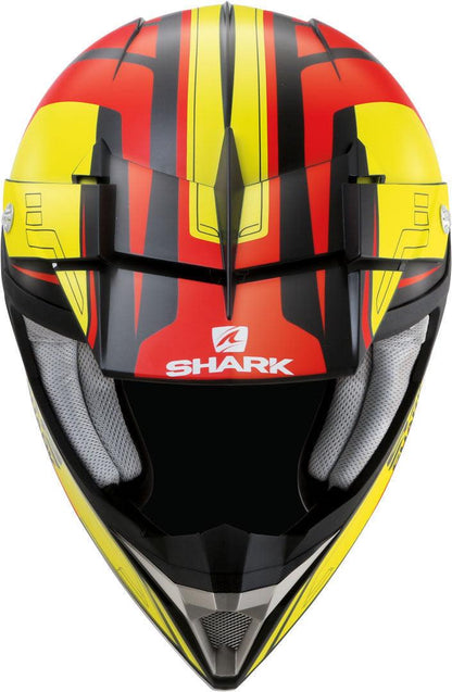 [SALE] Shark Sx2 Bhauw Mat Helmet - Black/Yellow/Red - My Superbike Store