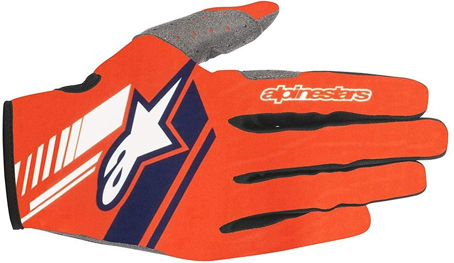 [SALE] Alpinestars Neo Fluo Orange/Dark Blue Gloves - L - My Superbike Store