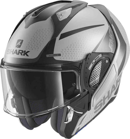 Shark Evo-GT Encke Grey/Black Helmet - My Superbike Store