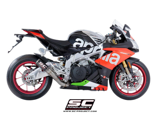 SC Project CR-T High Position Slip-On Exhaust for Aprilia RSV4 RR - My Superbike Store