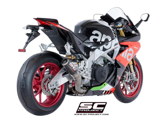 SC Project CR-T Slip-On Exhaust for Aprilia RSV4 RF - My Superbike Store