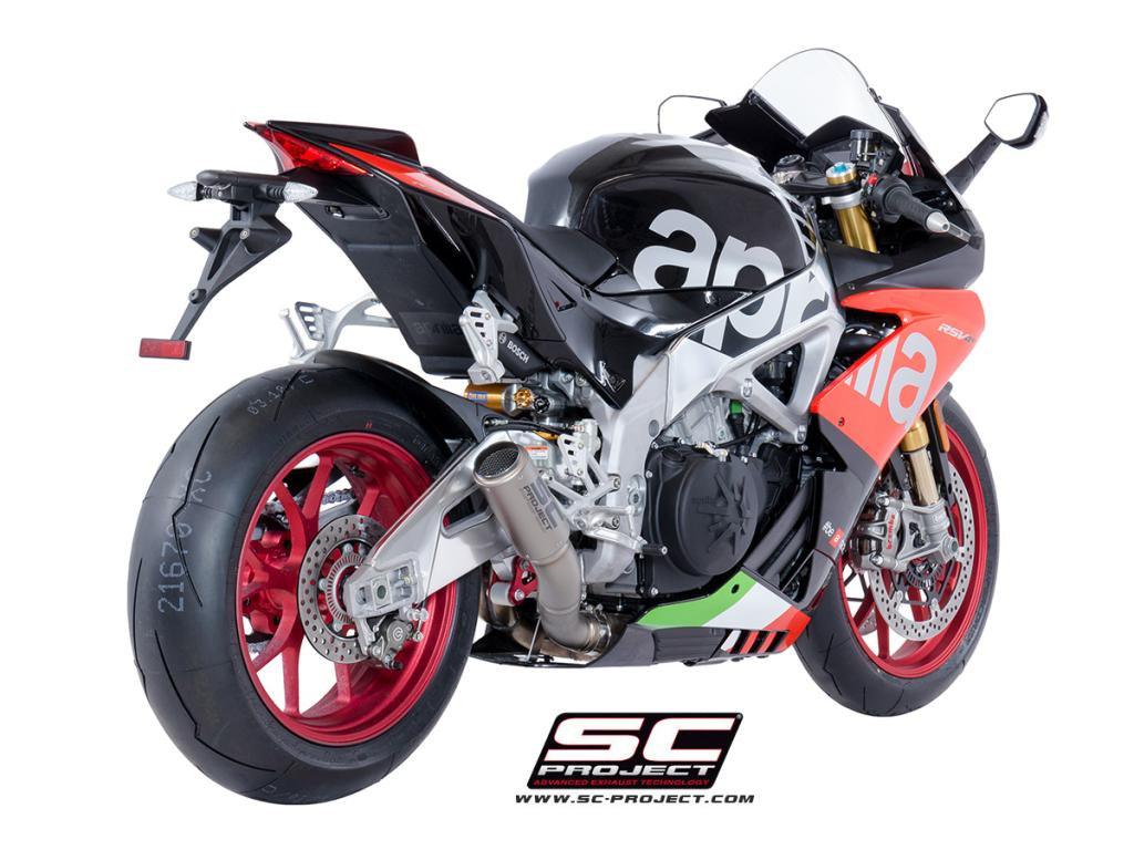 SC Project CR-T Low Position Slip-On Exhaust for Aprilia RSV4 RR - My Superbike Store