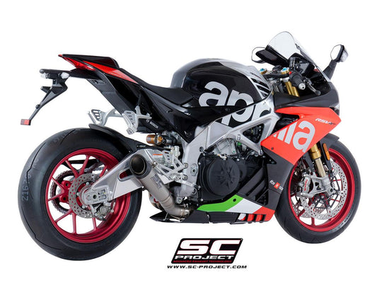 SC Project S1 Low Position Slip-On Exhaust for Aprilia RSV4 RR - My Superbike Store