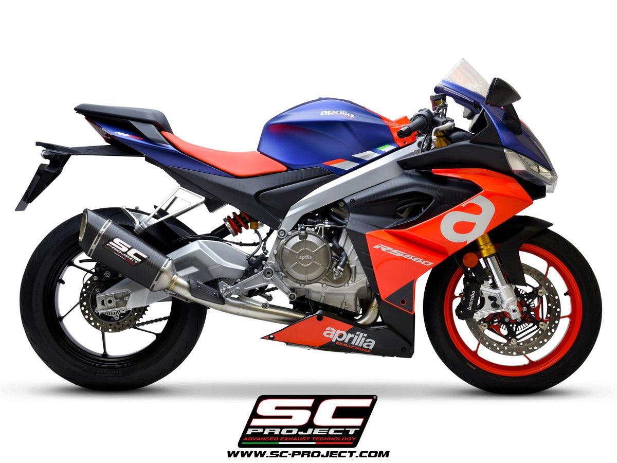 SC Project CR-T Full Exhaust System Stainless For Aprilia RS 660 20-22 - My Superbike Store