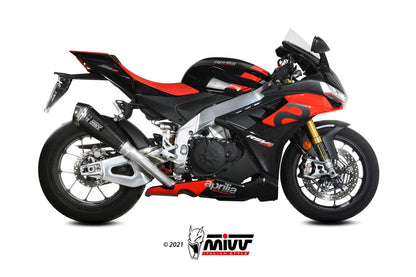 Mivv Delta Race Carbon Slip-On Exhaust for Aprilia RSV4 2021-22 - My Superbike Store