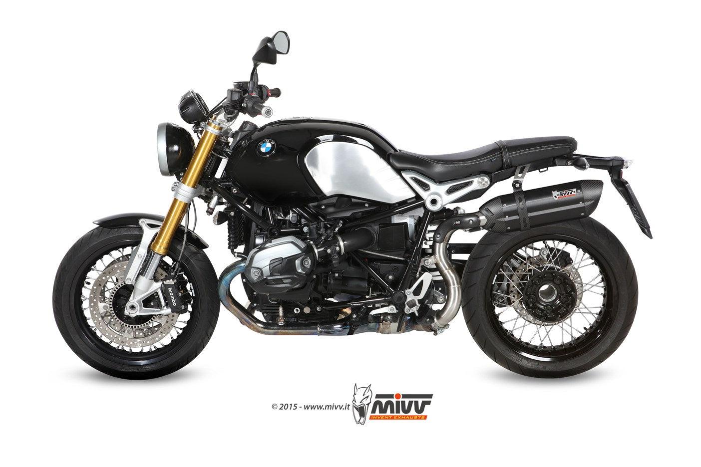 Mivv Sound High Position Slip-On Exhaust for BMW R NineT 2014-22 - My Superbike Store