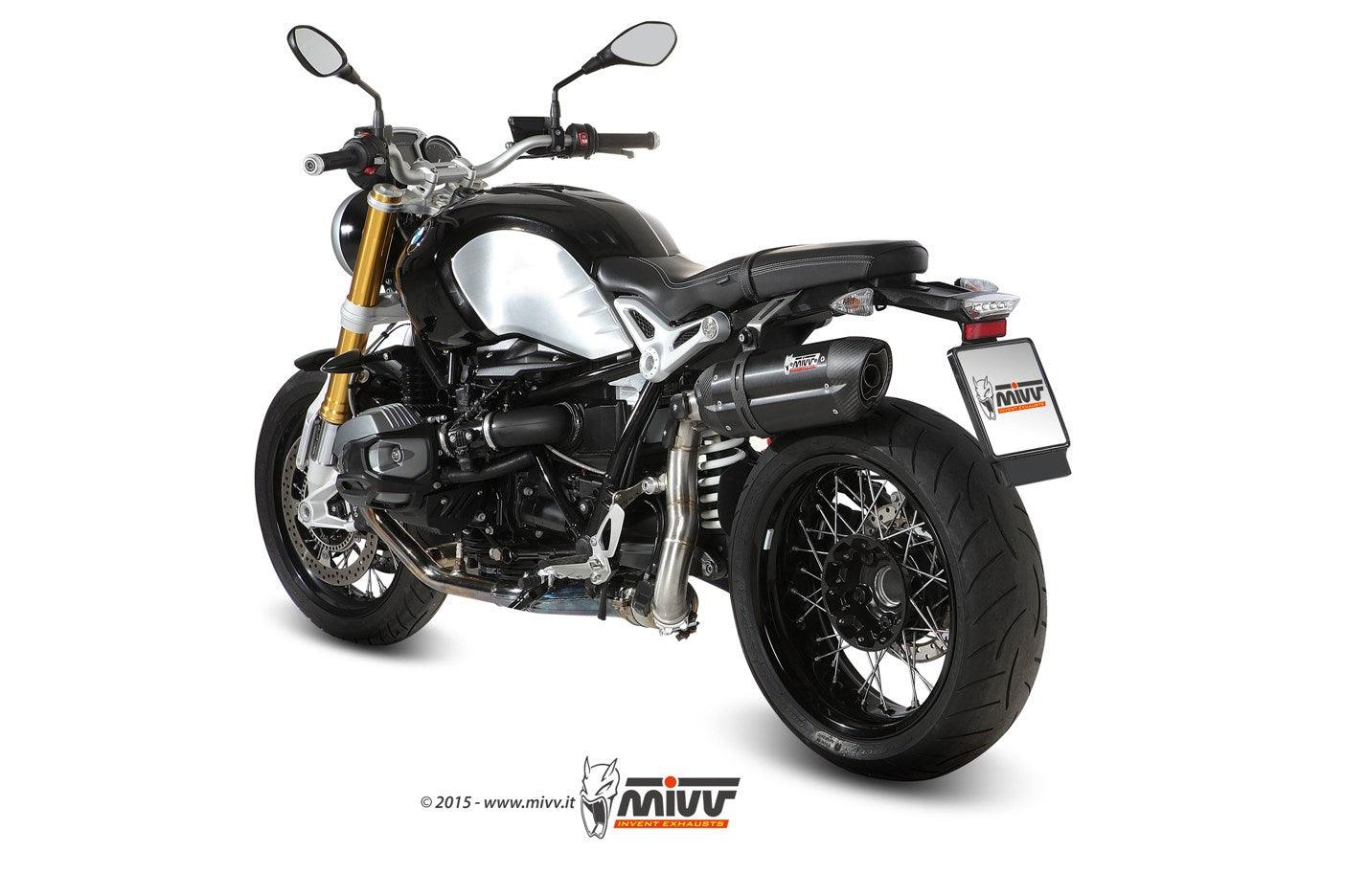 Mivv Sound High Position Slip-On Exhaust for BMW R NineT 2014-22 - My Superbike Store