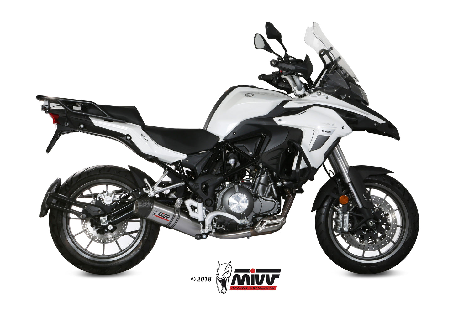 Mivv Oval Slip-On Exhaust for Benelli TRK 502 - My Superbike Store