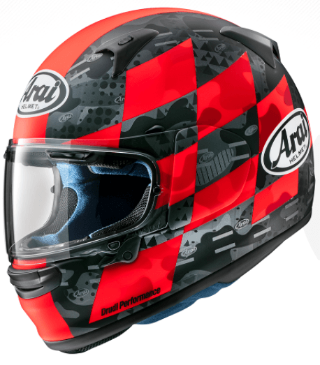 Arai Profile-V Patch Matte Red Helmet - My Superbike Store