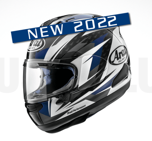 Arai RX-7V Evo Rush Blue Helmet - My Superbike Store