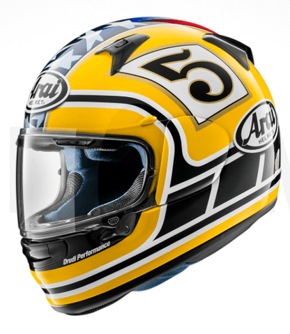 Arai Profile-V Edwards Legend Yellow Helmet - My Superbike Store