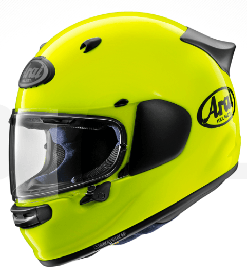 Arai Quantic Fluor Yellow Helmet - My Superbike Store