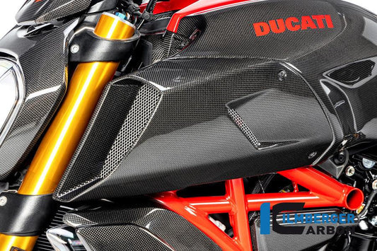 Ilmberger Carbon Fibre Left Airtube Cover for Ducati Diavel 1260 2019-22 - My Superbike Store