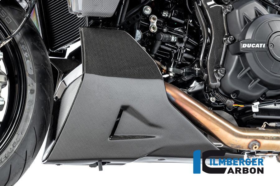 Ilmberger Carbon Fibre Left Bellypan for Ducati Diavel 1260 2019-22 - My Superbike Store