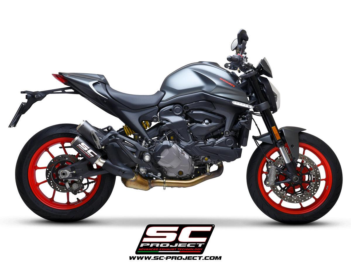 SC Project Twin CR-T Slip-On Exhaust for Ducati Monster 937 2021-22 - My Superbike Store