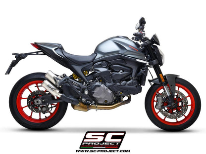 SC Project Twin CR-T Slip-On Exhaust for Ducati Monster 937 2021-22 - My Superbike Store