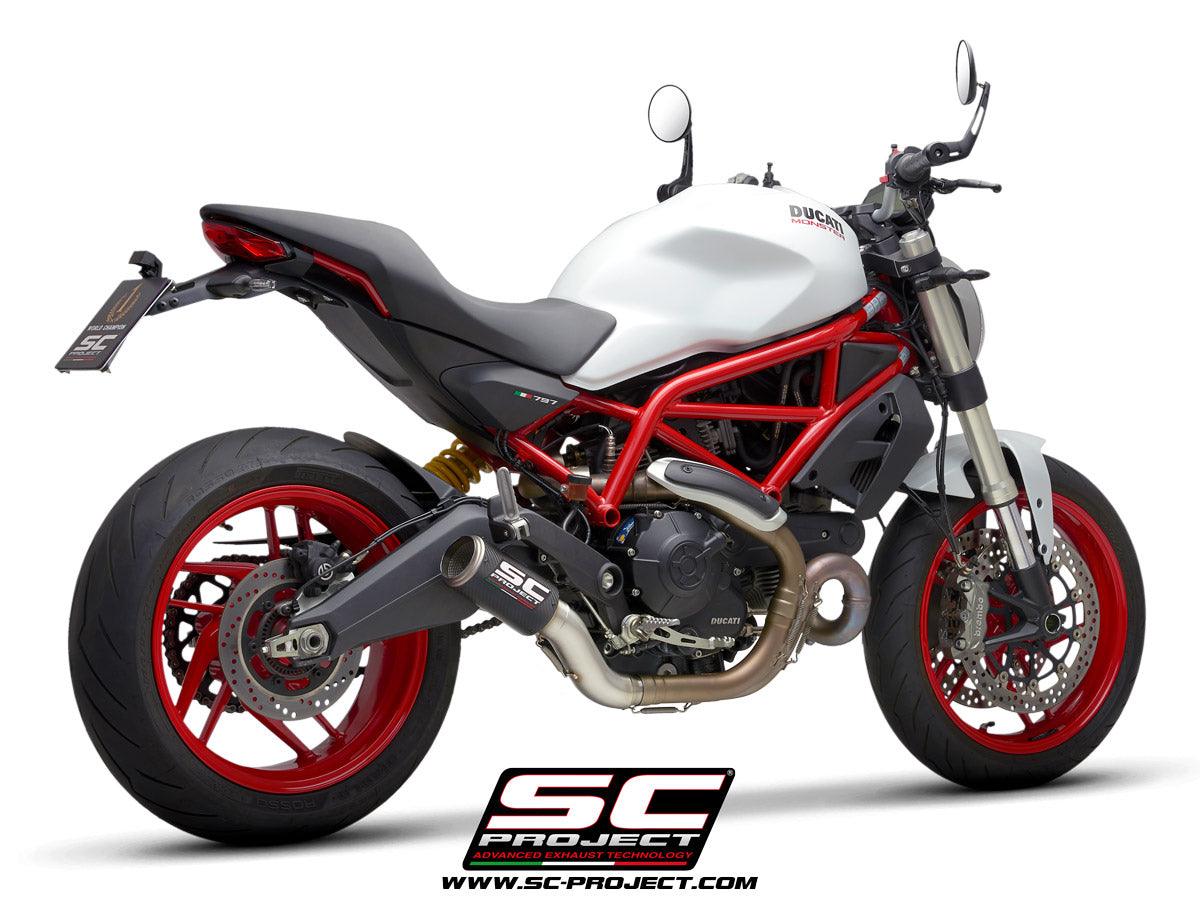 SC Project CR-T Slip-On Exhaust for Ducati Monster 797 2017-20 - My Superbike Store