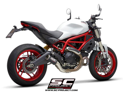 SC Project CR-T Slip-On Exhaust for Ducati Monster 797 2017-20 - My Superbike Store