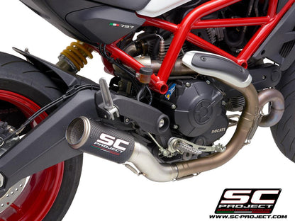 SC Project CR-T Slip-On Exhaust for Ducati Monster 797 2017-20 - My Superbike Store