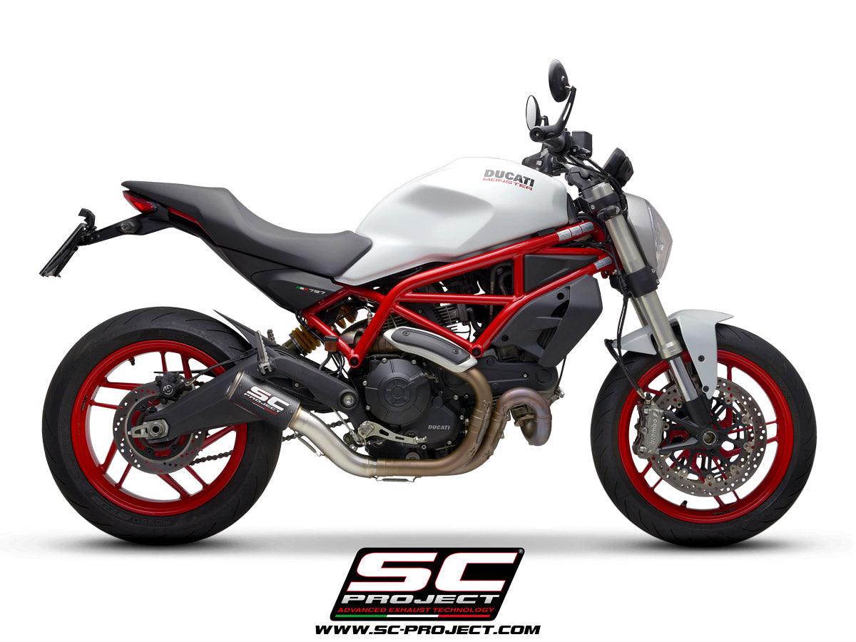 SC Project CR-T Slip-On Exhaust for Ducati Monster 797 2017-20 - My Superbike Store