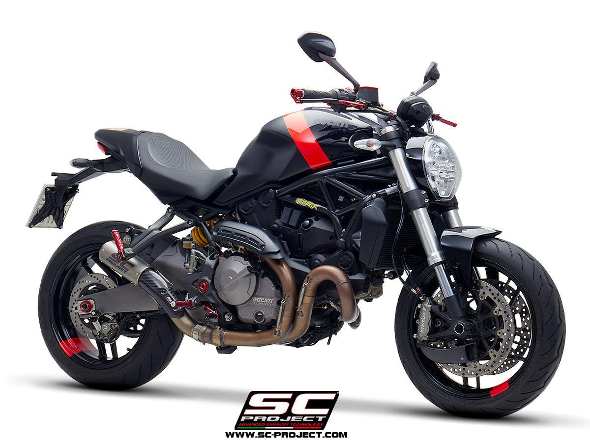 SC Project CR-T Slip-On Exhaust for Ducati Monster 821 2018-21 - My Superbike Store