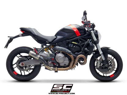 SC Project CR-T Slip-On Exhaust for Ducati Monster 821 2018-21 - My Superbike Store