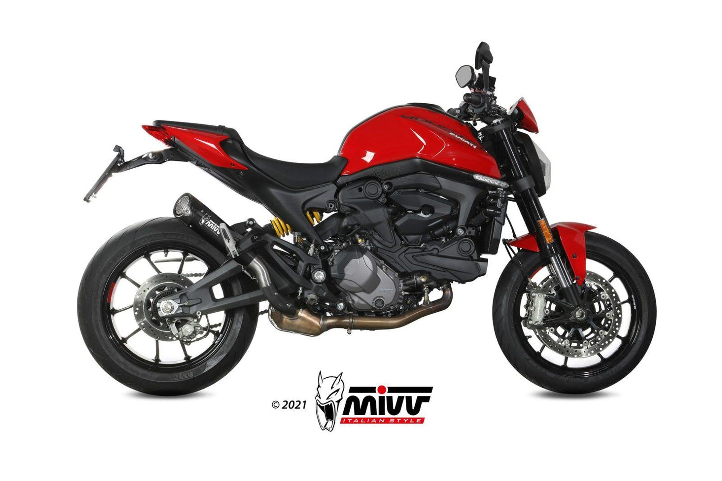 Mivv X-M5 Slip-On Exhaust for Ducati Monster 937 2021-22 - My Superbike Store